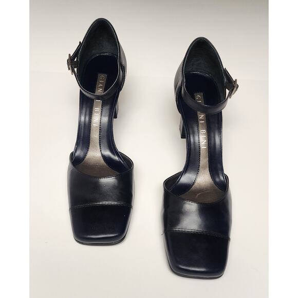 Gianni Bini Brody Navy Blue D'Orsay Slingback Pump Heel Dress Shoes Size 9M - Picture 4 of 12